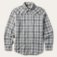 Dobby Twill Plaid Shirt Brown | Stetson