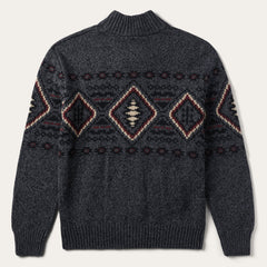 Horizontal Aztec Cardigan Grey | Stetson