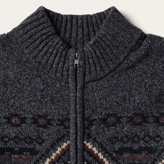 Horizontal Aztec Cardigan Grey | Stetson