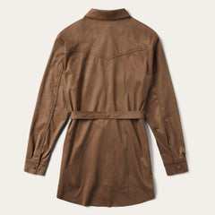Khaki Suede Western Shirt Tan | Stetson