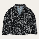 Southwestern Ditzy Print Blouse Black | Stetson