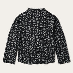 Southwestern Ditzy Print Blouse Black | Stetson