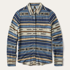 Indigo Serape Print Shirt Blue | Stetson