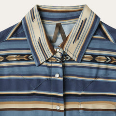 Indigo Serape Print Shirt Blue | Stetson