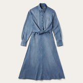 Denim Tie-Front Dress Blue | Stetson