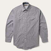 Grey Geo Print Western Shirt Grey | Stetson