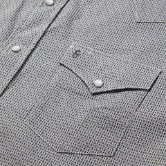 Grey Geo Print Western Shirt Grey | Stetson