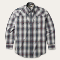 Smoke Ombre Western Shirt Grey | Stetson