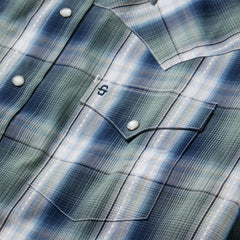 Lucky Diamond Plaid Western Shirt Green | Stetson