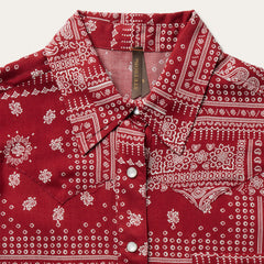 Red Bandana Patchwork Shirt Red | Stetson