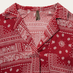 Red Bandana Patchwork Blouse Red | Stetson