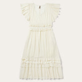 Cream Herringbone Dress White | Stetson
