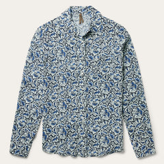 Indigo Tapestry Print Shirt Blue | Stetson
