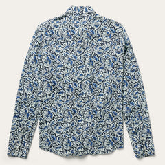Indigo Tapestry Print Shirt Blue | Stetson