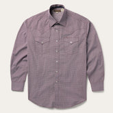 Four Point Geo Print Western Shirt Blue | Stetson