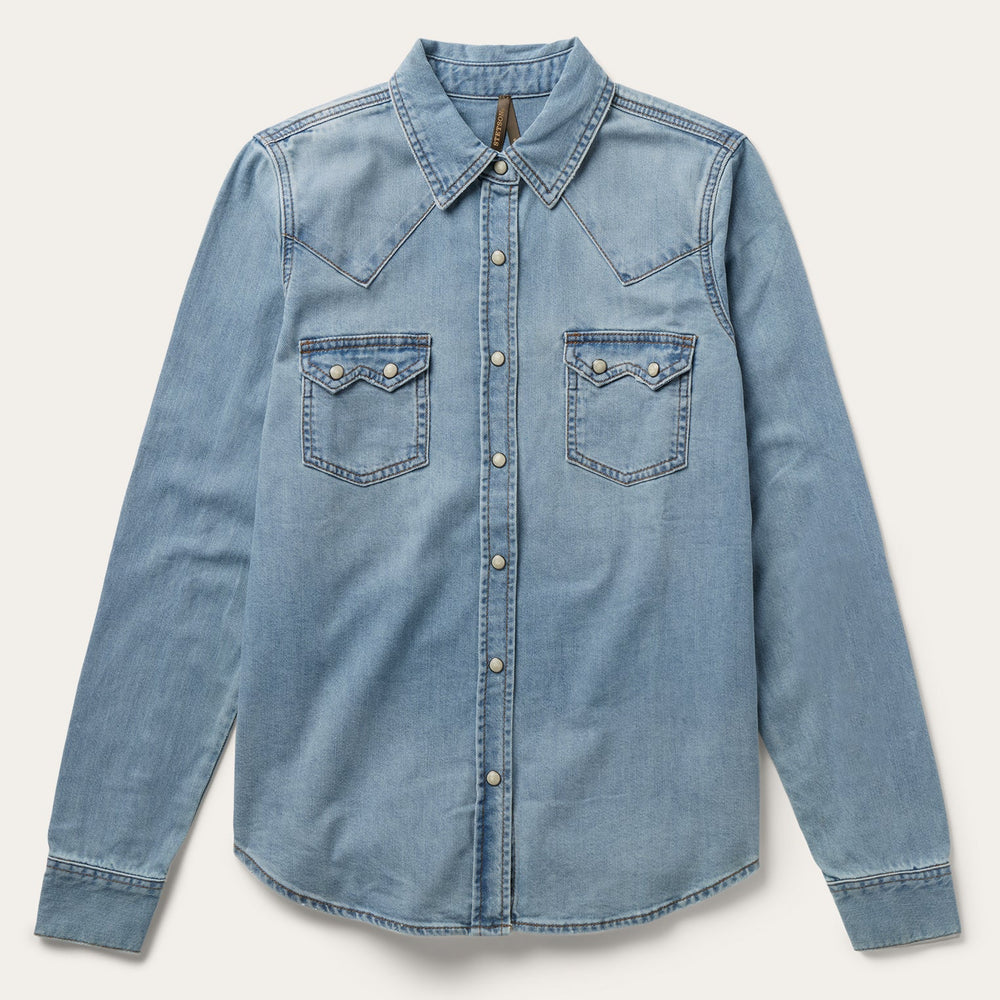 Loose Fit Denim Shirt Blue | Stetson