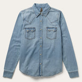 Loose Fit Denim Shirt Blue | Stetson