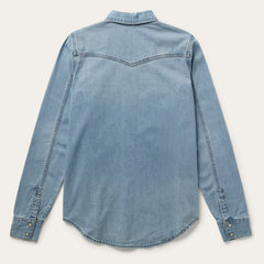 Loose Fit Denim Shirt Blue | Stetson