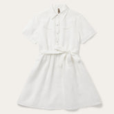 White Linen Shirt Dress White | Stetson