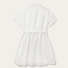White Linen Shirt Dress White | Stetson