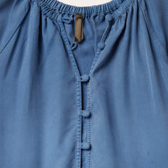 Denim Long Three Tiered Dress Blue | Stetson