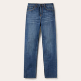 915 High Rise Straight Fit Crop Jeans Blue | Stetson