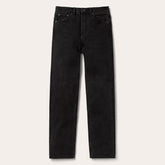 915 High Rise Straight Fit Crop Jeans Black | Stetson
