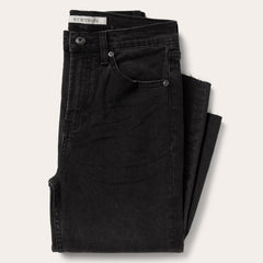 915 High Rise Straight Fit Crop Jeans Black | Stetson