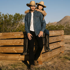 1120 Slim Fit Standard Straight Leg Jean Black | Stetson