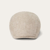 Herringbone Linen Ivy Cap Beige Herringbone | Stetson