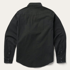 Charcoal Corded Denim Shirt Grey | Stetson