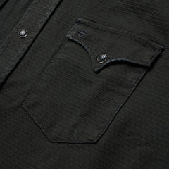 Charcoal Corded Denim Shirt Grey | Stetson