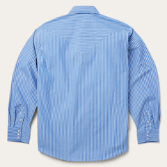Blue Western Stripe Shirt Blue | Stetson