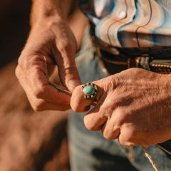 Horseshoe Ring with Turquoise | Stetson