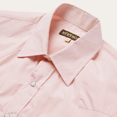 Pink End-On-End Western Shirt Pink | Stetson
