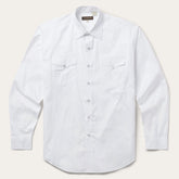 White Pinpoint Oxford Western Shirt White | Stetson