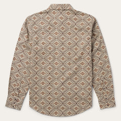 Brown Aztec Poplin Western Shirt Brown | Stetson