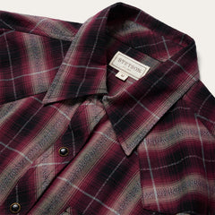 Red Marl Plaid Western Shirt Red | Stetson