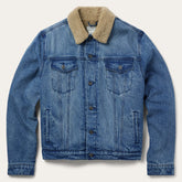 Denim Sherpa Jacket Blue | Stetson