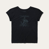 Bucking Cowboy Graphic Tee Black | Stetson