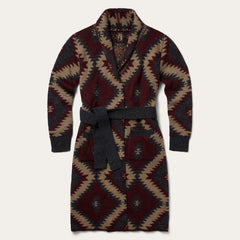 Aztec Duster Sweater Wine | Stetson
