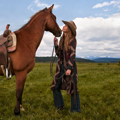 Aztec Duster Sweater Wine | Stetson