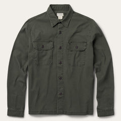 Stretch Canvas Jac-Shirt Green | Stetson