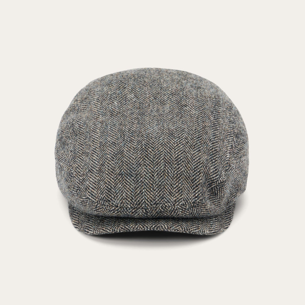 Wool Herringbone Driver Cap Anthra Melange Herringbone | Stetson