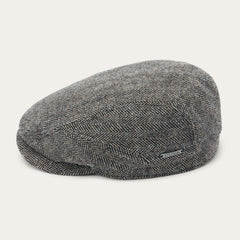 Wool Herringbone Driver Cap Anthra Melange Herringbone | Stetson