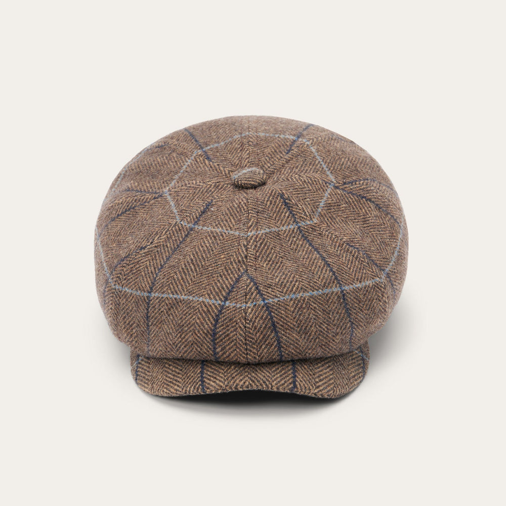 Wool Herringbone Hatteras Cap Camel Herringbone | Stetson