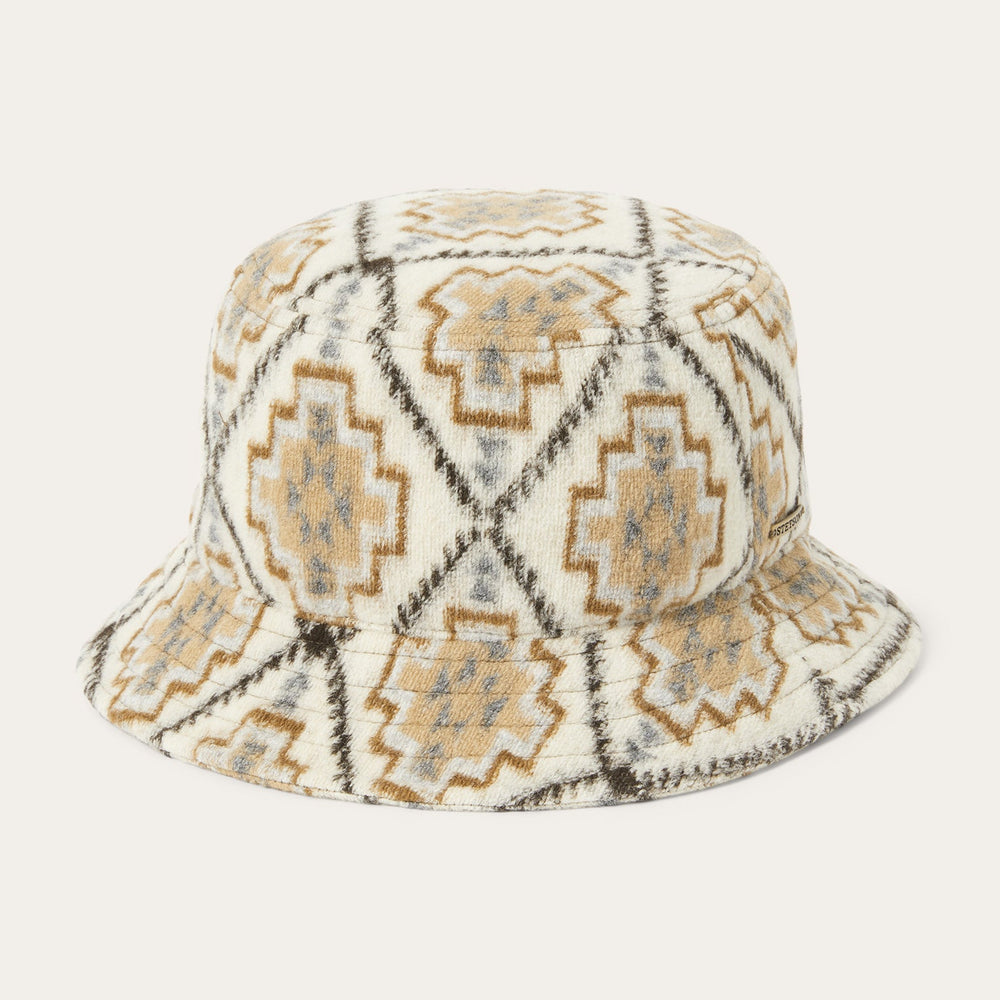 Navajo Jersey Bucket Hat Off White / Beige | Stetson