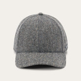 Wool Herringbone Baseball Cap Anthra Melange Herringbone | Stetson