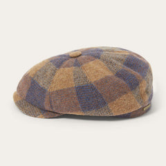 Wool Check Hatteras Cognac/Sand/Blue | Stetson