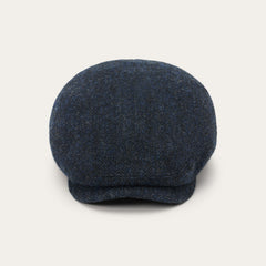 Wool Herringbone Driver Cap Dark Navy Herringbone | Stetson